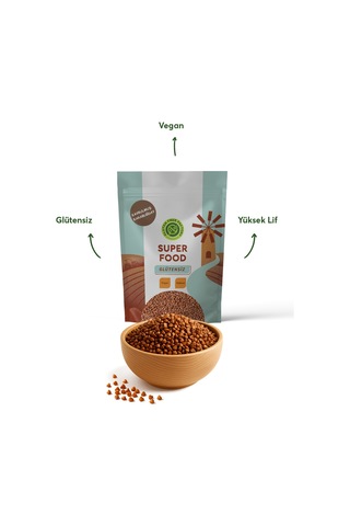Glutensiz Fabrika Glütensiz Kavrulmuş Karabuğday Sade 1 Kg Pilavlık