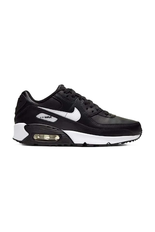 Nike Air Max 90 Leather Unisex Sneaker Hakiki Deri Günlük Ayakkabı Siyah Siyah