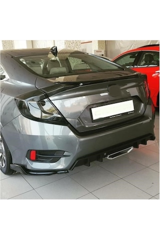 Honda Cıvıc Fc5 2016-2020 Arka Çıkıntılı Flap Pıano Black N11.46451
