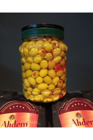 Keyfim Biberli Domat Yağlı Yeşil Zeytin 1350 G