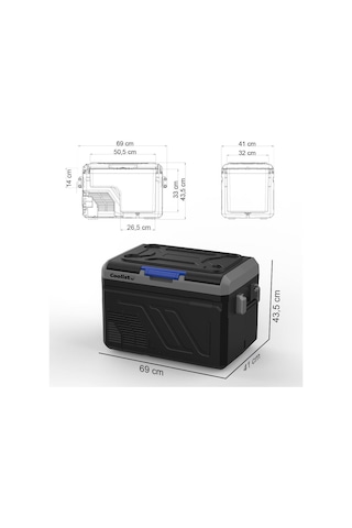 Coolist Clk40 12/24volt/220volt 40 Litre Kompresörlü Oto Buzdolabı/dondurucu Kutusuz