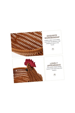 Dokuma Rattan Sepet Rattan Depolama Sepeti Hasır Meyve Sepeti Ekmek Servis Hasır