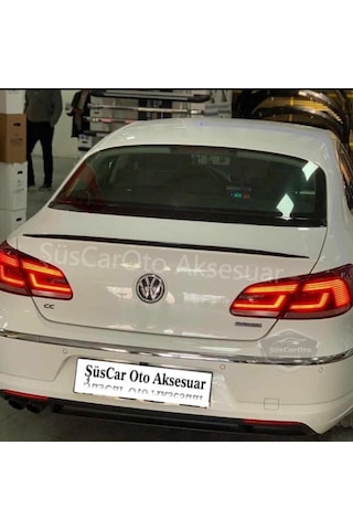 Volkswagen Passat CC 2009-2016 Bagaj Üstü Spoiler Çıtası Piano Black Parlak Siyah (00) (ŞüsCarOto Aksesuar)