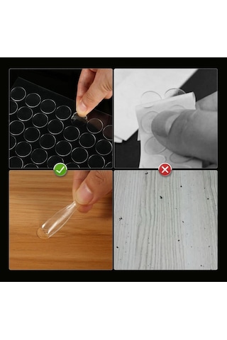 Çift Taraflı Yuvarlak Montaj Macunu 420 Adet Tdrtr