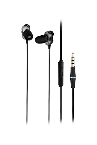 Eh102 Kablolu 3.5mm Jacklı Mikrofonlu Kulak İçi Kulaklık - Çift Sürücülü, Kablo Yapısı, , , İçin, Uyum, Dahili Hd Net Ses, Dual Driver Mikrofon Sku: Smg8690010144317 00
