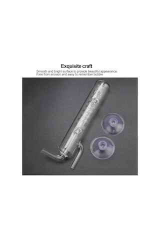 Moveevo Akvaryum Co2 Baloncuk Sayaç - Kristal Cam Spiral Dışarıdaki Su Bitkileri Tankı İzleme Aleti, Asit-üç Alkaline Dayanıklı, Sabit Emici Çemberli