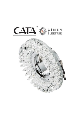 Cata Ct 6569 Menekşe Kristal Cam Spot Kasası çok renkli