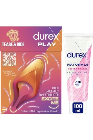 Durex Çoklu Erojen Bölge Uyarıcı + Naturals Ekstra Hassas Kayganlaştırıcı Jel 100 ML