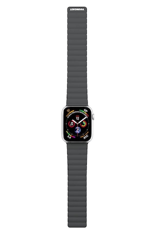 Watch 38mm Uyumlu Kordon Youngkit Klasik Magnetik Tak Çıkar Soft Strap Kayış Gri