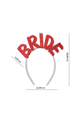 Bride Taç. Kırmızı