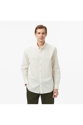 Nautica Erkek Krem Classic Fit Gömlek Düz W57428t Krem