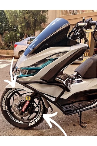 Michelin Lastik Yazısı 8 Adet Her Motosiklete Uyumlu