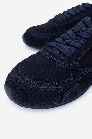 Valmenti Kadın Hakiki Deri Lacivert Süet Sneakers & Spor Ayakkabı 1122 2665 Bn Ayk Y25 Lacı Suet Lacivert