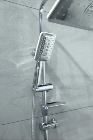 Lüx Beyaz Alaska Robot Tepe Yağmurlama Banyo Duş Seti Kolay Kurulum Banyo Özel Set Beyaz