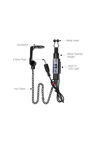 Outdoor Balıkçılık Balık Bulucu Alarm Mücadele Aracı Siyah