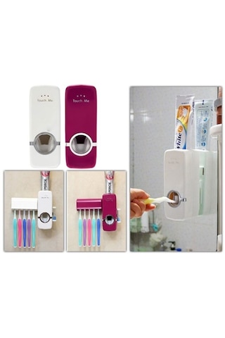 Banyo Dekoru İçin Fiş Fırça Tutucu Otomatik Diş Macunu Sıkacağı Diğer