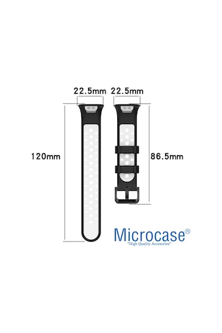 Microcase KY50 Xiaomi Mi Band 7 Pro için Delikli Silikon Kordon Kayış