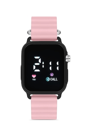 Aqua Di Polo Unisex Pembe Silikon Dijital Led Kol Saati Apwr033307