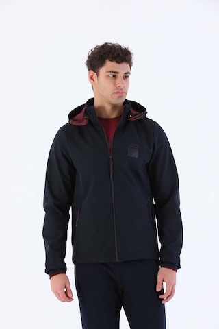 Maraton Sportswear Regular Erkek Kapşonlu Uzun Kol Outdoor Lacivert Ceket 20384 Lacivert
