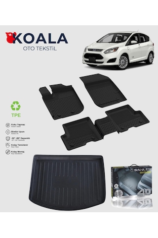 Ford C-max 2011 Ve Sonrası Uyumlu Sahler Paspas + Bagaj Havuz Seti