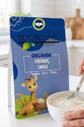 Beyorganik Organik Bebek Pirinç Unu 500 G