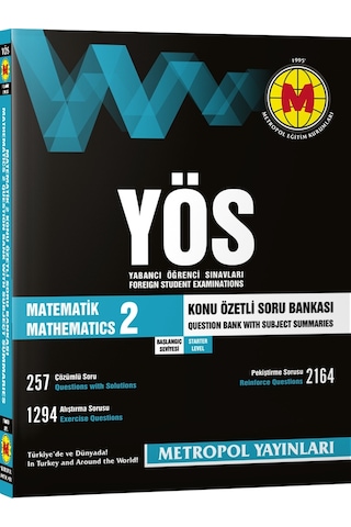 Yös Matematik-2 Konu Özetli Soru Bankası Başlangıç Seviyesi Yös Matematik-2 Konu Özetli Soru Bankası Başlangıç Seviyesi