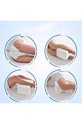 Visco Ortopedik Diz Arası Yastığı Visco Bacak Destek Minderi Uyku İçin Ergonomik Yan Yatma Yastığı Orto Genel