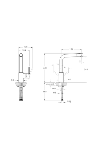 Artema Pure A42136 Eviye Bataryası Krom