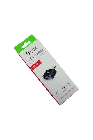 Divex Usb To Micro Otg Micro Konnektör Siyah Do-180
