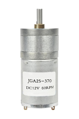 Alkatronik-12V 60Rpm Jga25-370 Redüktörlü Dc Motor Yüksek Tork Kuvvet 25Mm