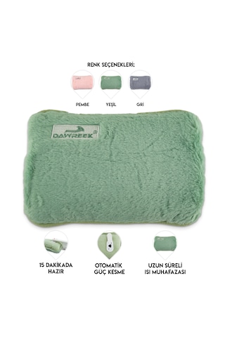Dawreek Et01y Elektrikli Sıcak Su Torbası Green Açık Yeşil