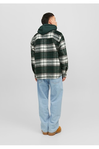 Jack & Jones Ekose Desenli Uzun Kollu Gömlek - Zac 12239303 Magical Forest Koyu Siyah
