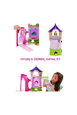 Disney Prensesi Rapunzel İn Kulesi Oyun Seti Masalsı Kule Ve Aksesuarlar