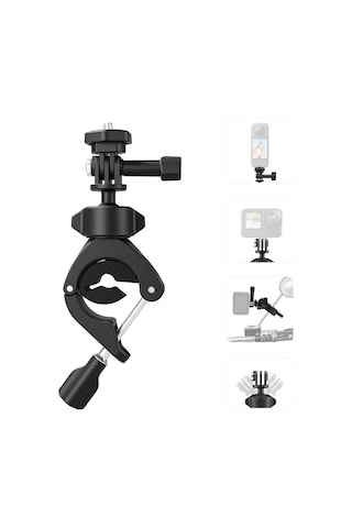 Shineyee Telesın Bisiklet Kamera Tutucu: 360 Döner, 1/4" Adaptörlü, Kauçuk Yastık Ve Sabit Somun İle Gopro 12/11/10/9/8/7 Uyumlu
