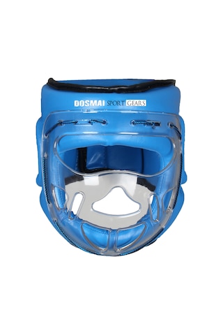 Dosmai Mika Yüz Korumalı Kick Boks Muay Thai Maç Kaskı Mavi Ko372 Mavi