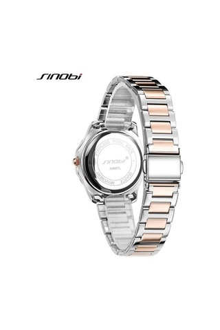 Novahub Sinobi Kadın Bilek Saati, Paslanmaz Çelik Rose Gold, Elmas Detay, Kuvars, 9887 Model Rose Gold