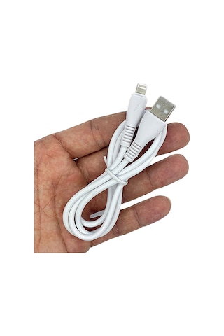 2.4a Apple iPhone Uyumlu Lightning Şarj Ve Data Kablosu 1m Dc-104