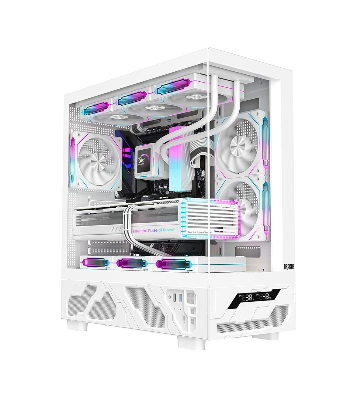 Dragos DRX7757 R7-7700 32 GB 1 TB Nvme SSD 16 GB RTX5060Tİ 24.5" Free Dos Masaüstü Oyuncu Bilgisayarı