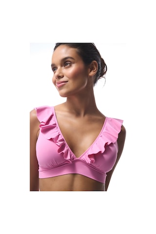 Penti Pembe Begonia Fırfırlı Bikini Üstü