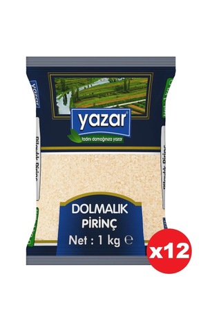 Yazar Dolmalık Kırık Pirinç 12 x 1 KG