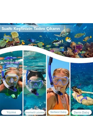 Techtic Paletli Şnorkel Seti Tüplü Dalış 37-41 S-m 42-47 L-xl