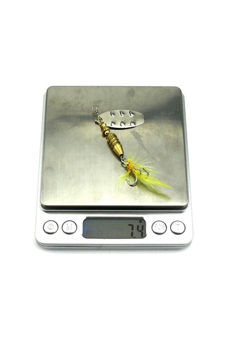 6.8 Cm Dönen Payetli Kaşık Tüy Kuyruklu 6 Kanca Olta Takımı