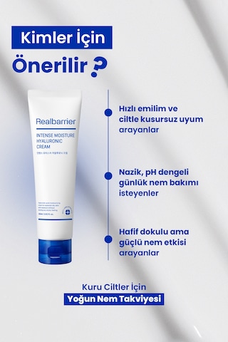Bariyer Destekleyen Yoğun Nemlendirici Krem Realbarrıer Intense Moisture Hyaluronic Cream