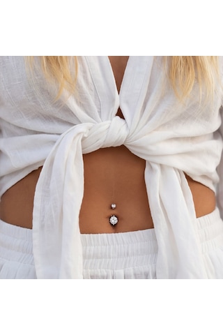 Ferizz 316l Çelik Küçük Zirkon Taşlı Piercing Prc-212