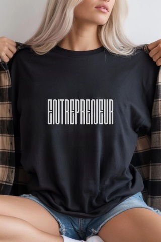 Freedom Store Unisex Oversize 24/1 Penye Dtf Baskılı Tişört - Dtf297 Siyah