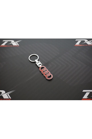 Audi Halka Logo Krom Metal Çift Yön Anahtarlık