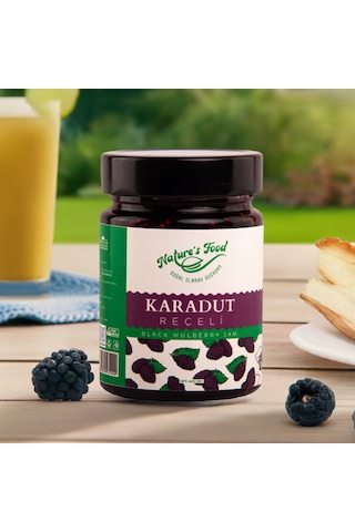 Karadut Reçeli Premium Series 400gr %65 Karadut Doğal İçerik Doğal Tat Nature's Food