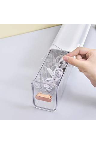 Sones Çekmeceli Kablo Düzenleyici Yatak Odası Gardırop İç Çamaşırı Rafı Yeşil