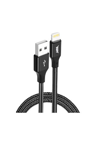 Buff Bl71 Usb Lightning 2.4a 1.2m Data Ve Şarj Kablosu Siyah