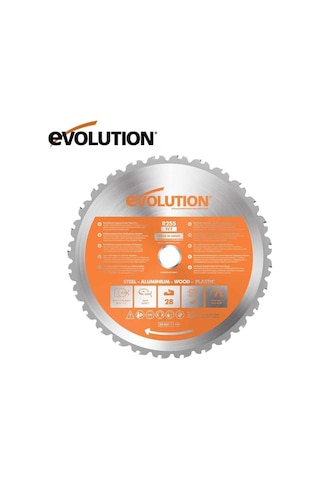 Evolution R255tct-28ms Çoklu Malzeme İçin Daire Testere Bıçağı, 255mm